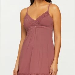 PJS & Lounge Montelle Bust Support Mesa Rose Chemise 9394