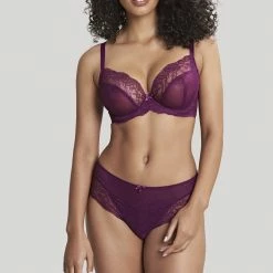 Bras Panache Ana Damson Plunge Lace Bra 9396