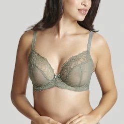 Panache Ana Olive Plunge Lace Bra 9396 Bras