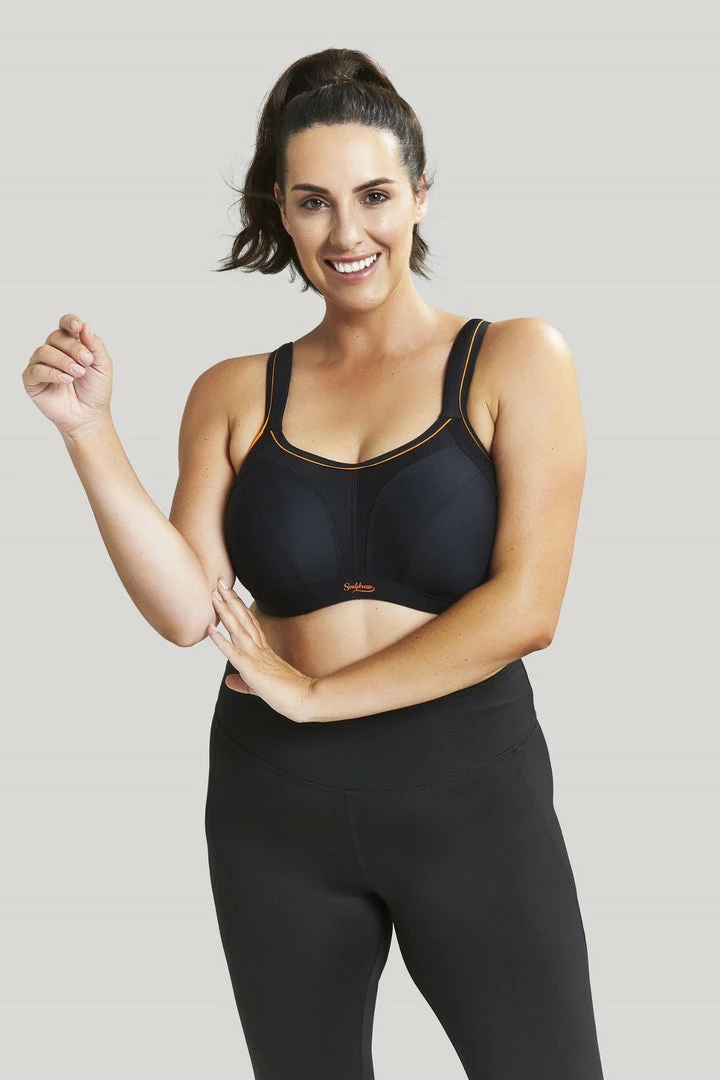 Bras Panache Sculptresse Black Unlined Sports Bra 9441 8 Bras Panache Sculptresse Black Unlined Sports Bra 9441