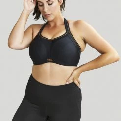 Bras Panache Sculptresse Black Unlined Sports Bra 9441 12 Bras Panache Sculptresse Black Unlined Sports Bra 9441