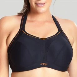 Bras Panache Sculptresse Black Unlined Sports Bra 9441