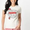 PJS & Lounge Unique Vintage Chin Up Tits Out Womens Fit Tee 94528