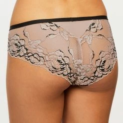 Montelle Parisian Kiss Black Taupe Brazilian Panty 9464