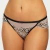 Montelle Parisian Kiss Black Taupe Brazilian Panty 9464
