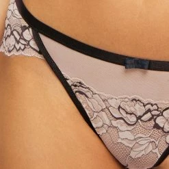 Montelle Parisian Kiss Black Taupe Brazilian Panty 9464