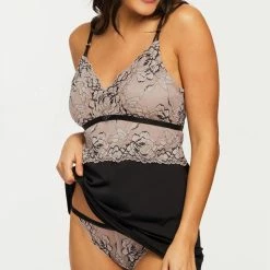 Montelle Parisian Kiss Taupe Black Gown 9466 Lingerie 17 Montelle Parisian Kiss Taupe Black Gown 9466 Lingerie