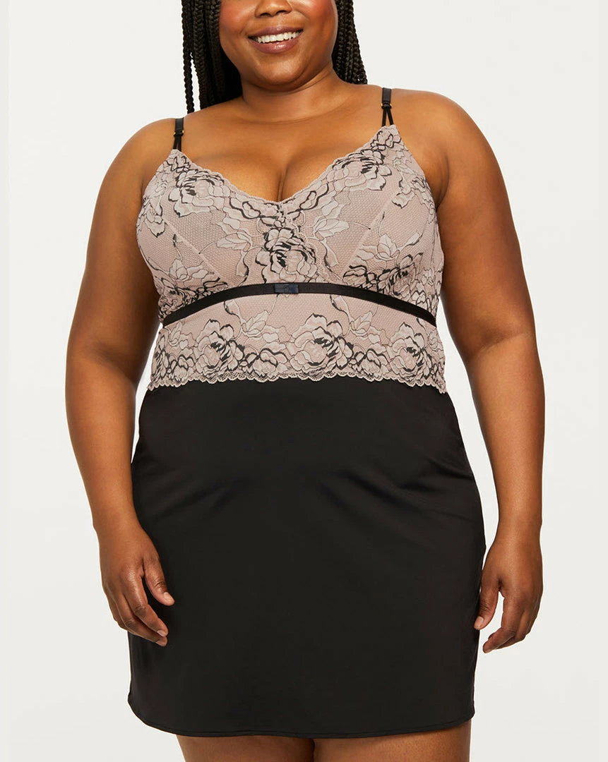 Montelle Parisian Kiss Taupe Black Gown 9466 Lingerie 4 Montelle Parisian Kiss Taupe Black Gown 9466 Lingerie