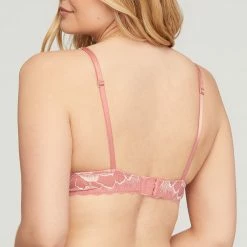 Montelle Mystique Roseclay Blush Lace Over Plunge Bra 9474 Bras