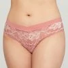 Montelle Roseclay Blush Lace Brazilian Thong Panty 9476 Bra & Panty Sets