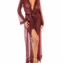 Panties Oh La La Cheri Lingerie Provence Zinfandel Long Robe 95-11136