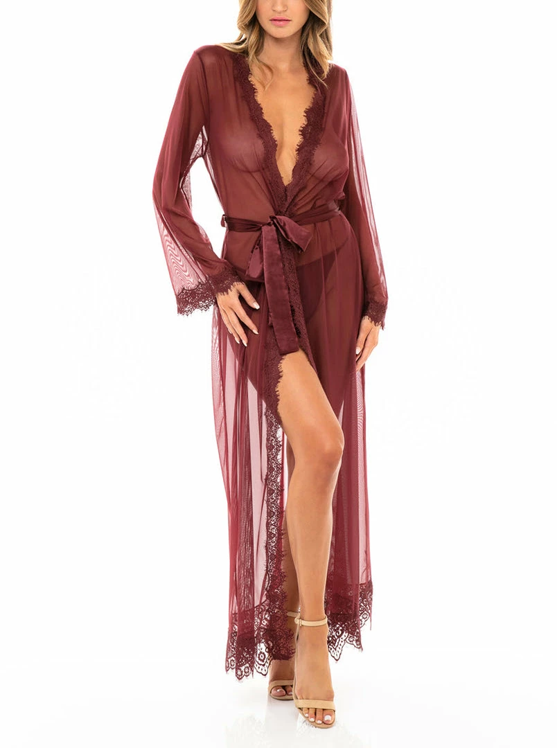Panties Oh La La Cheri Lingerie Provence Zinfandel Long Robe 95-11136 4 Panties Oh La La Cheri Lingerie Provence Zinfandel Long Robe 95-11136