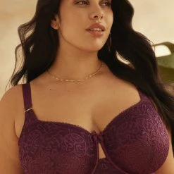 Panache Sculptresse Estel Damson Purple Lace Bra 9685