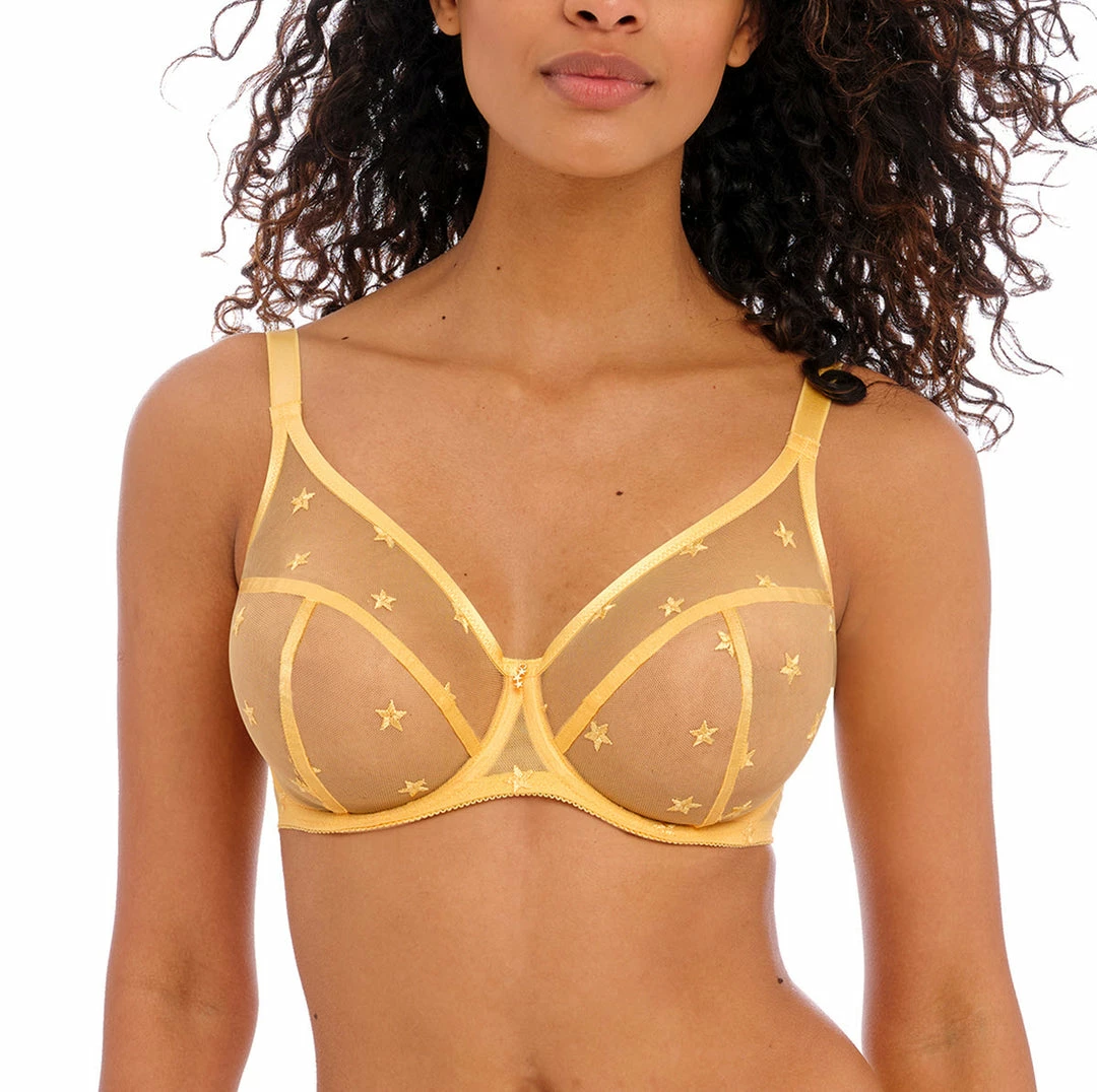 Freya Snapshot Star Honeycomb Unlined Sheer High Apex Bra 401521 Bras 3 Freya Snapshot Star Honeycomb Unlined Sheer High Apex Bra 401521 Bras