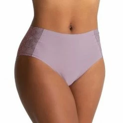 Evelyn & Bobbie High Waisted Retro Fashion Colors Bikini Plus Size Panty Bra & Panty Sets