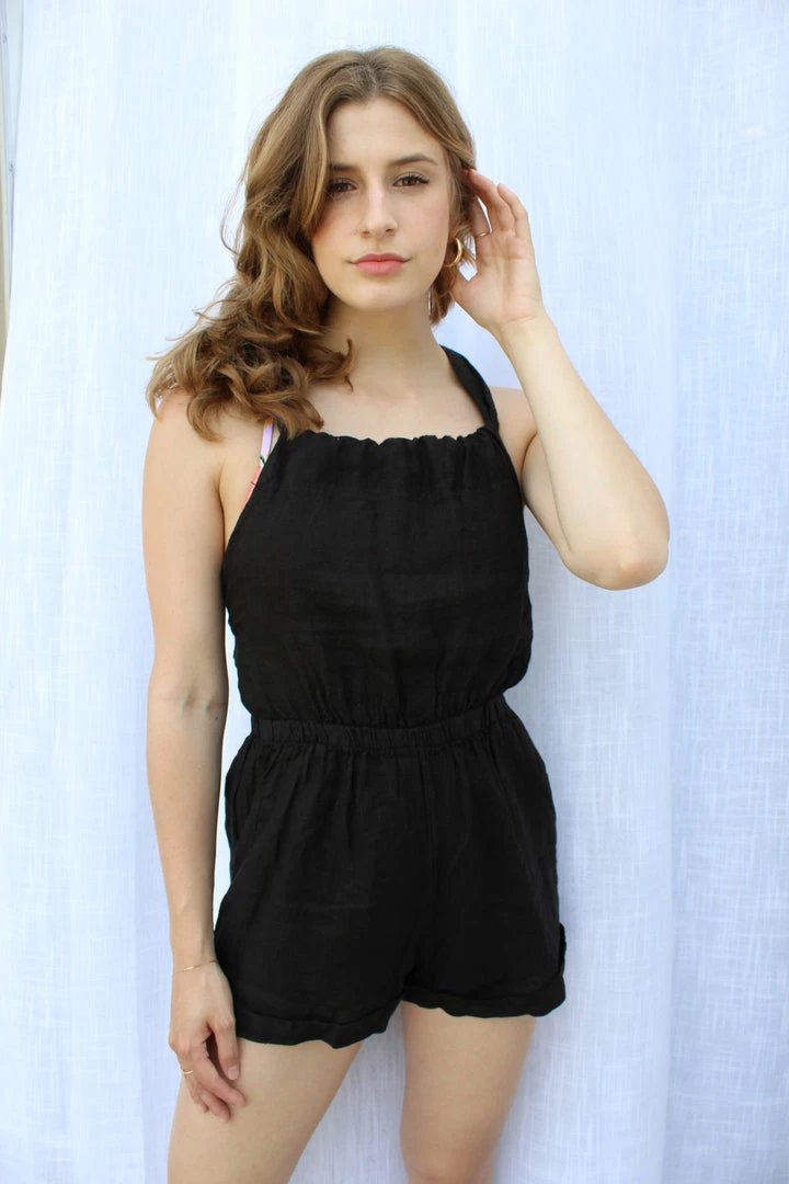 Swim Aquavita Pamina Black Romper Cover Up SP225000 3 Swim Aquavita Pamina Black Romper Cover Up SP225000