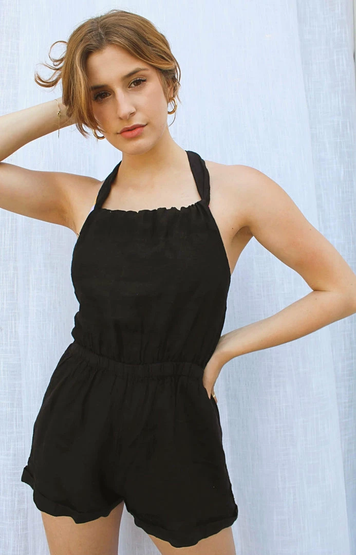 Swim Aquavita Pamina Black Romper Cover Up SP225000 5 Swim Aquavita Pamina Black Romper Cover Up SP225000