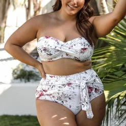 Artesands Swimwear Clementine White Hayes High Waist Swim Pant 4757CL