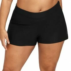 Artesands Swimwear Hues Black Delacroix High Waist Swim Short 4708P