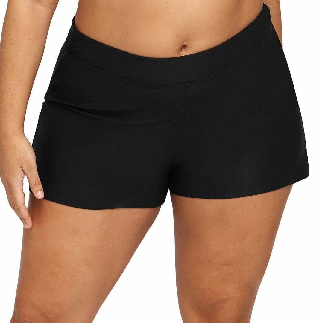 Artesands Swimwear Hues Black Delacroix High Waist Swim Short 4708P 4 Artesands Swimwear Hues Black Delacroix High Waist Swim Short 4708P
