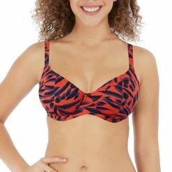 Freya Swimwear Tiger Bay Sunset Plunge Bikini Top 200702