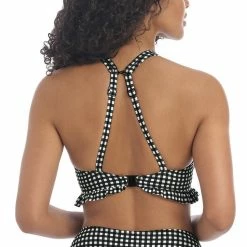 Freya Swimwear Check In Monochrome Hi Apex Bikini Top 201913