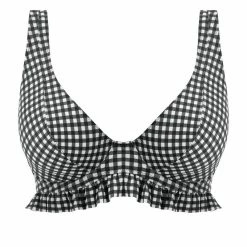 Freya Swimwear Check In Monochrome Hi Apex Bikini Top 201913