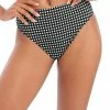 Freya Swimwear Check In Monochrome High Waist Bikini Bottom 201978