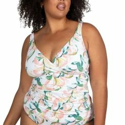 Artesands Swimwear April Spritz White Delacroix Tankini Top 3721AS