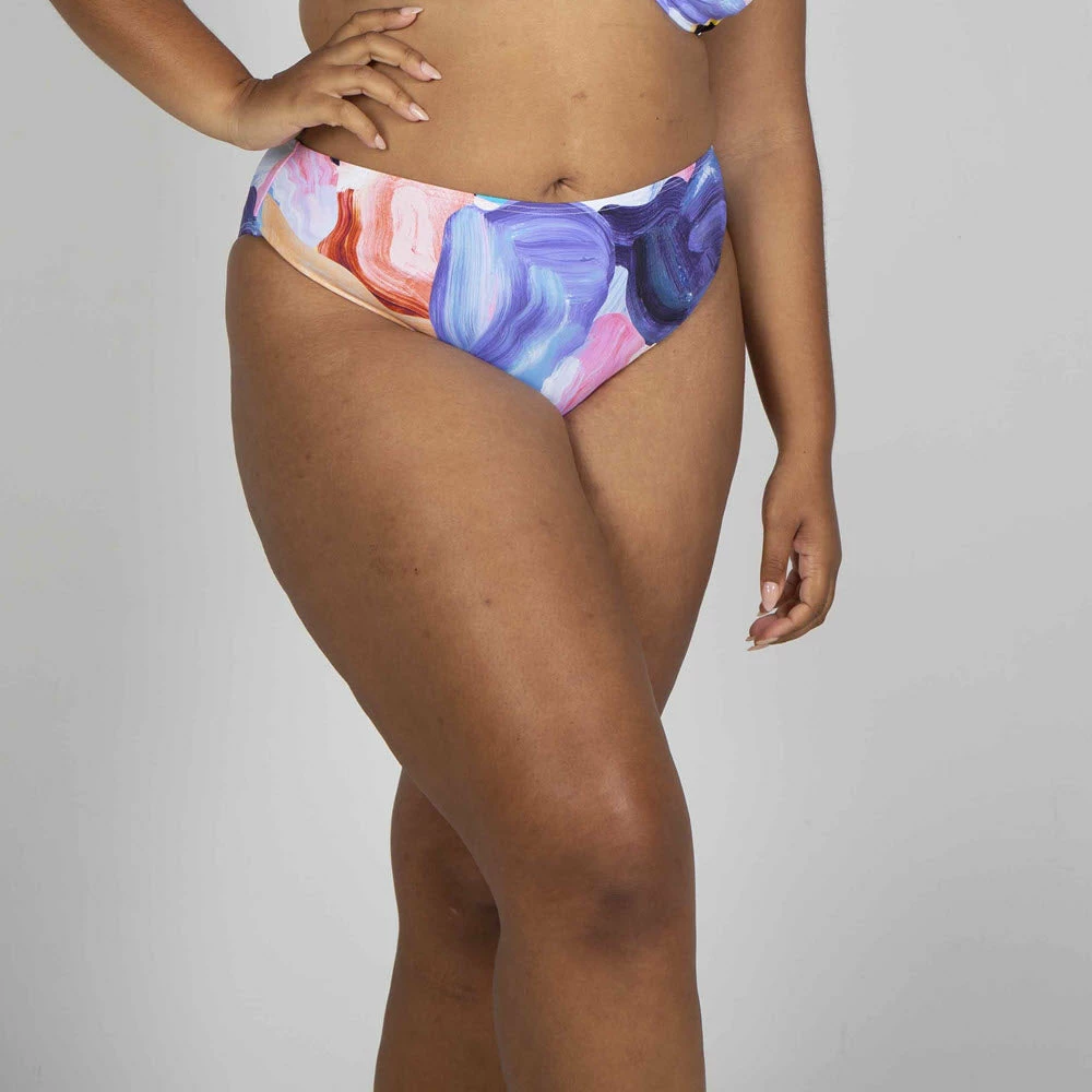 Artesands Swimwear Arte A La Rue Purple Monet Curve Fit Mid Rise Bikini Bottom 4844AA 4 Artesands Swimwear Arte A La Rue Purple Monet Curve Fit Mid Rise Bikini Bottom 4844AA