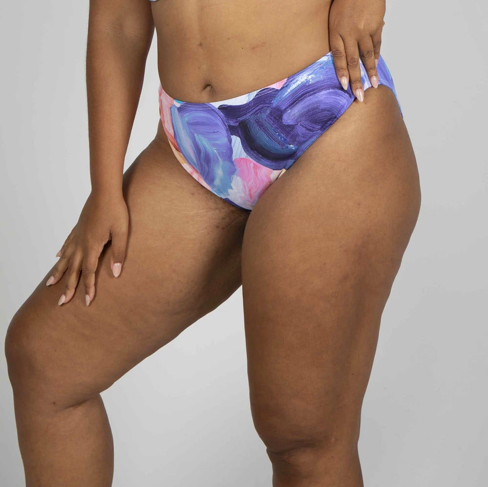 Artesands Swimwear Arte A La Rue Purple Monet Curve Fit Mid Rise Bikini Bottom 4844AA 5 Artesands Swimwear Arte A La Rue Purple Monet Curve Fit Mid Rise Bikini Bottom 4844AA