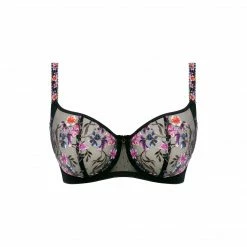 Fantasie Aurelia Black Unlined Floral Balconette Bra 101007 Bra & Panty Sets
