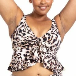 Artesands Swimwear Saphare Animal Chagall Midriff Bikini Top 3821SF