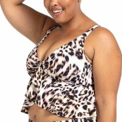 Artesands Swimwear Saphare Animal Chagall Midriff Bikini Top 3821SF