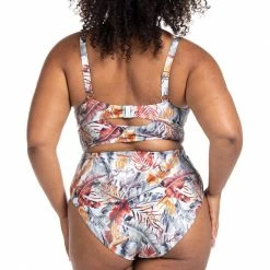 Artesands Swimwear Eco Paradise Pale Blue Cezanne High Waist High Leg Swim Bottom 4775EP