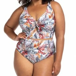 Artesands Swimwear Eco Paradise Pale Blue Cezanne High Waist High Leg Swim Bottom 4775EP