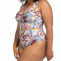 Artesands Swimwear Eco Paradise Pale Blue Cezanne Midriff Underwire Bikini Top 3772EP