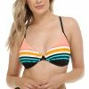Body Glove Swimwear Coral Reef Black Solo Bikini Top 39-57015D