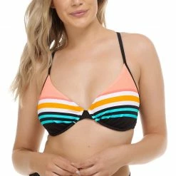 Body Glove Swimwear Coral Reef Black Solo Bikini Top 39-57015D