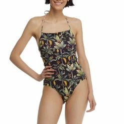 Body Glove Swimwear Equator Rosa Black One Piece 39-574261