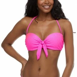 Bikini Tops Body Glove Swimwear Nifty Marilyn Bubble Gum Pink Bandeau Bikini Top 39-573210 11 Bikini Tops Body Glove Swimwear Nifty Marilyn Bubble Gum Pink Bandeau Bikini Top 39-573210