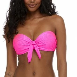 Bikini Tops Body Glove Swimwear Nifty Marilyn Bubble Gum Pink Bandeau Bikini Top 39-573210 12 Bikini Tops Body Glove Swimwear Nifty Marilyn Bubble Gum Pink Bandeau Bikini Top 39-573210