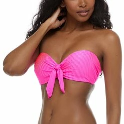 Bikini Tops Body Glove Swimwear Nifty Marilyn Bubble Gum Pink Bandeau Bikini Top 39-573210 13 Bikini Tops Body Glove Swimwear Nifty Marilyn Bubble Gum Pink Bandeau Bikini Top 39-573210