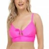 Body Glove Swimwear Nifty Olivia Bubble Gum Keyhole D-F Cup Bikini Top 39-573217D