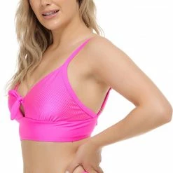 Body Glove Swimwear Nifty Olivia Bubble Gum Keyhole D-F Cup Bikini Top 39-573217D