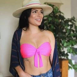 Elan Swimwear Navy Stripe Kimono Cover Up RGNS6059