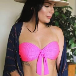 Elan Swimwear Navy Stripe Kimono Cover Up RGNS6059