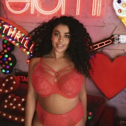 Elomi Brianna Cayenne Unlined Strappy Plunge Bra 8080