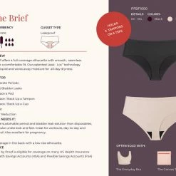 Proof Leak Free Basic Colors Brief Panty BF1000