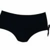 Anita Swimwear Ive Black Mid Rise Adjustable Bikini Bottom 8703